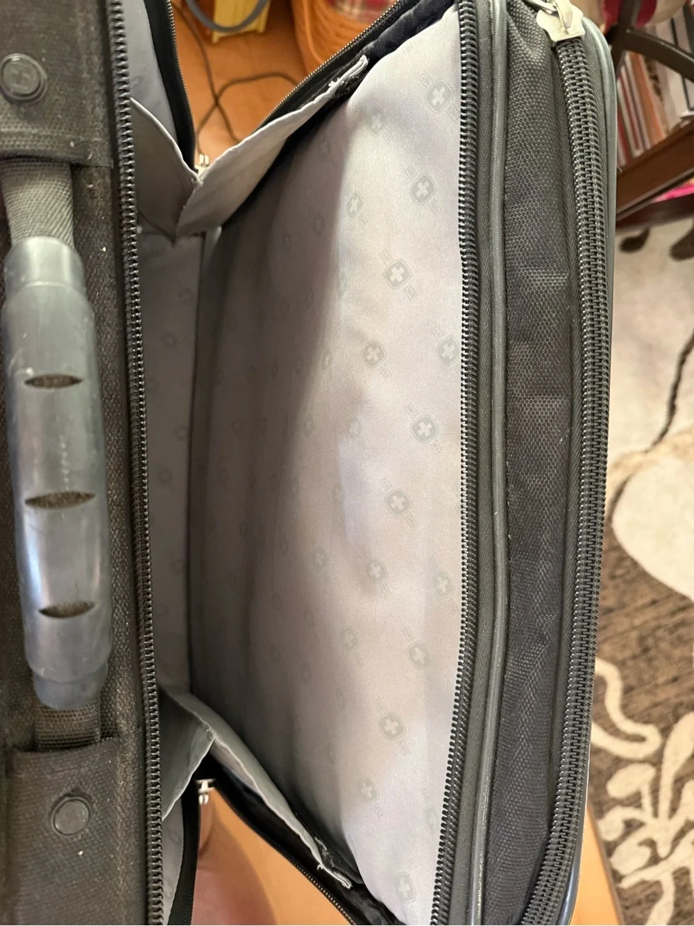SwissGear Black & Red Accent Laptop Briefcase